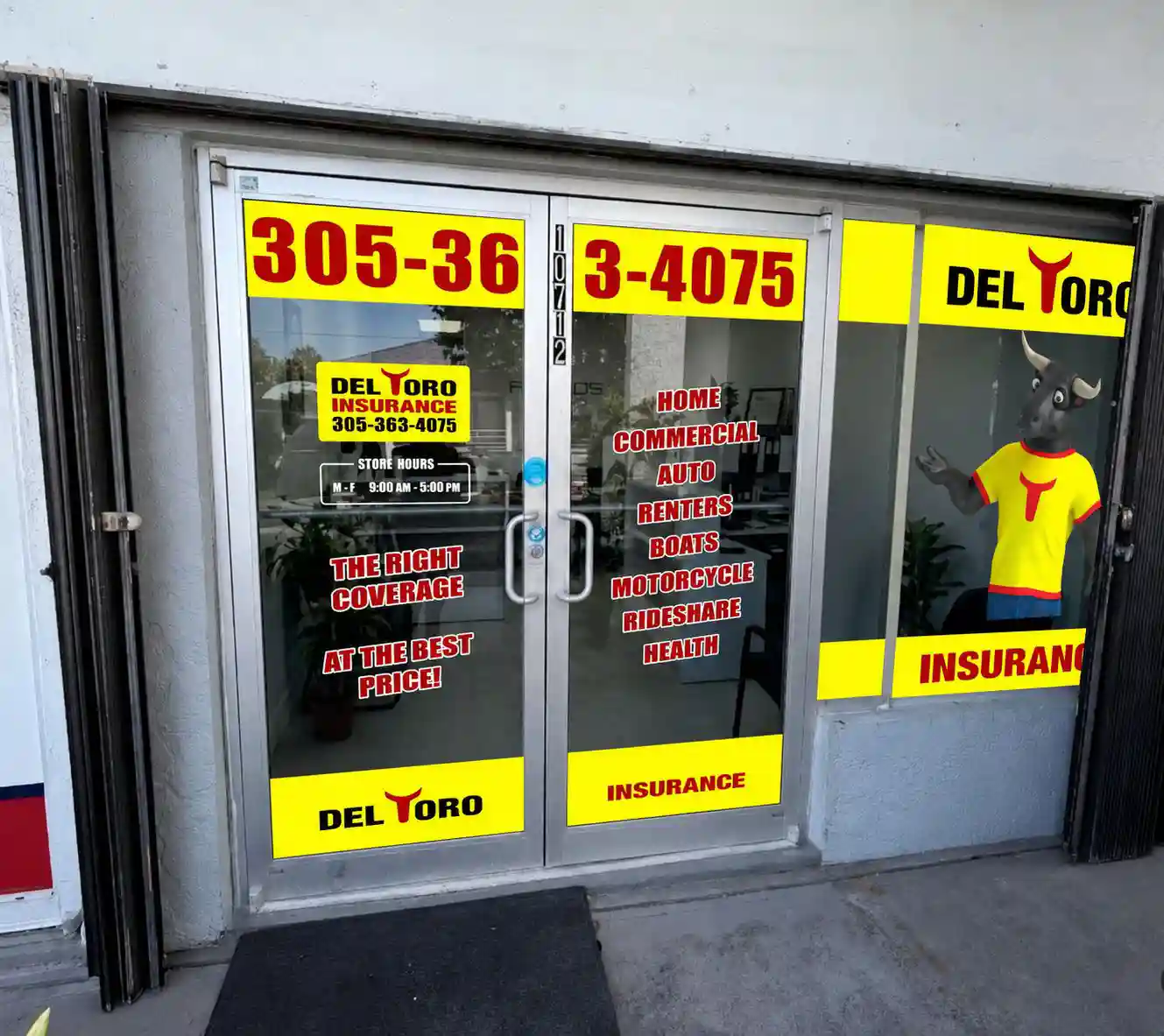 Del Toro Insurance office located at 10712 SW 24 ST, Miami, FL, 33165