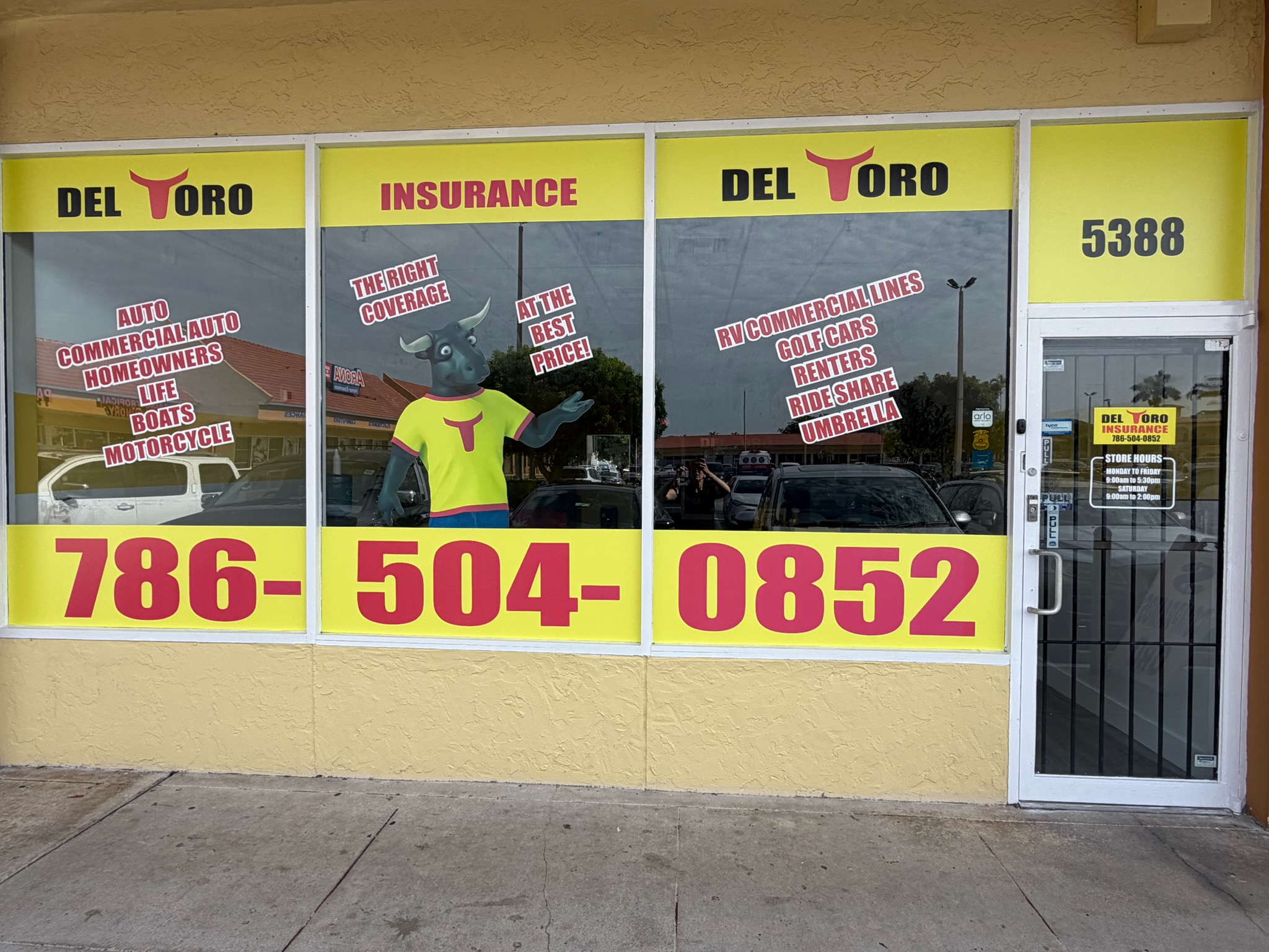 Del Toro Insurance office located at 5388 W 16th Ave, Hialeah, FL, 33012